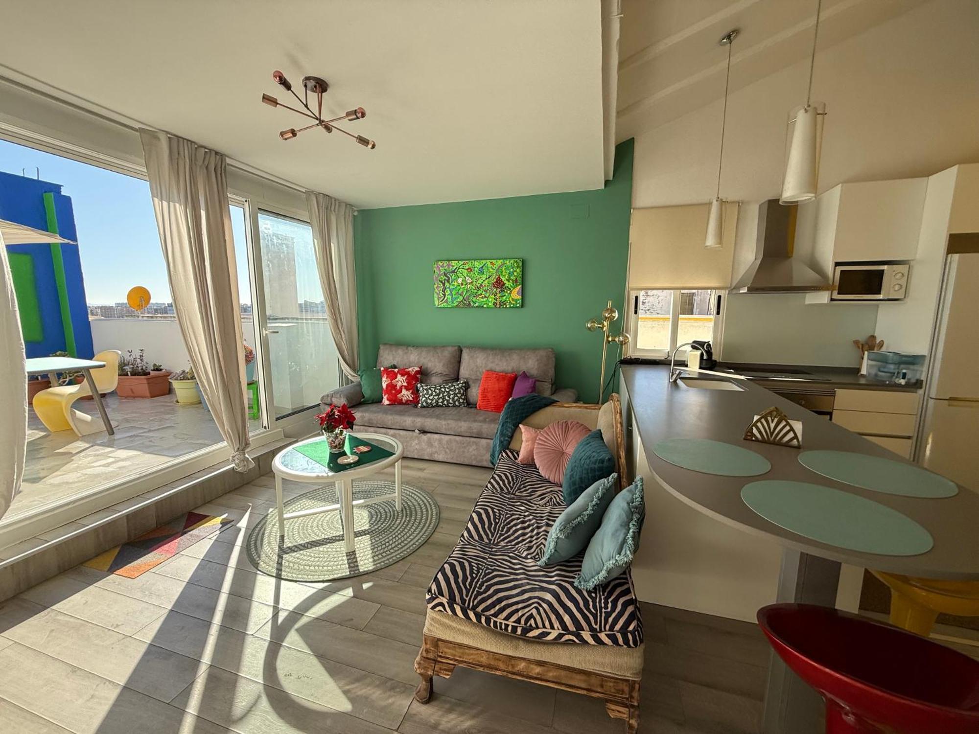 Petite Penthouse With The Sunniest Terrace In Valenciaアパートメント エクステリア 写真